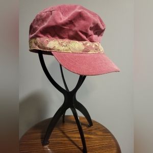 -Velvet, and lace paperboy hat-early 2000's
